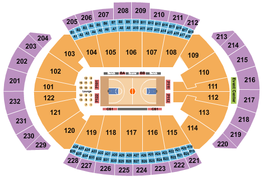 T-Mobile Center Big 12 Basketball Seating Chart
